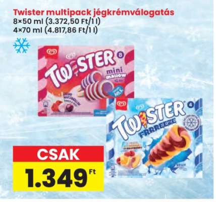 Twister multipack jégkrémválogatás