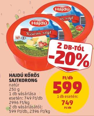 Hajdú Körös sajtkorong