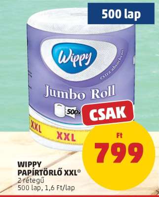 WIPPY PAPÍRTÖRLŐ XXL