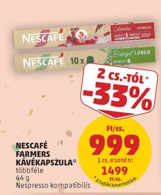 NESCAFÉ Farmers Kávékapszula