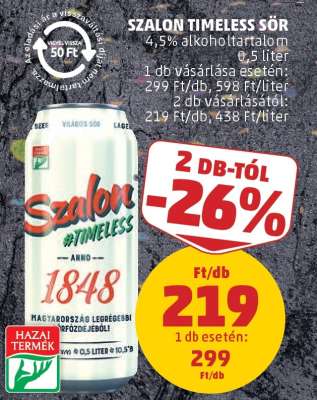 Szalon Timeless Sör