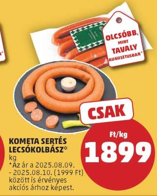 KOMETA SERTÉS LECSÓKOLBÁSZ