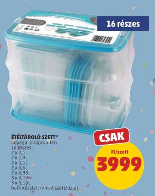 ÉTELTÁROLÓ SZETT