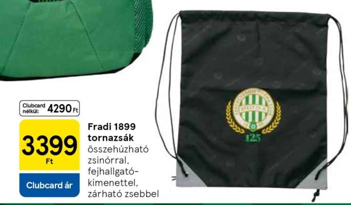 Fradi 1899 tornazsák