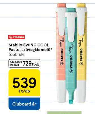 Stabilo SWING COOL Pastel szövegkiemelő
