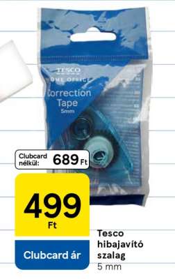 Tesco hibajavító szalag