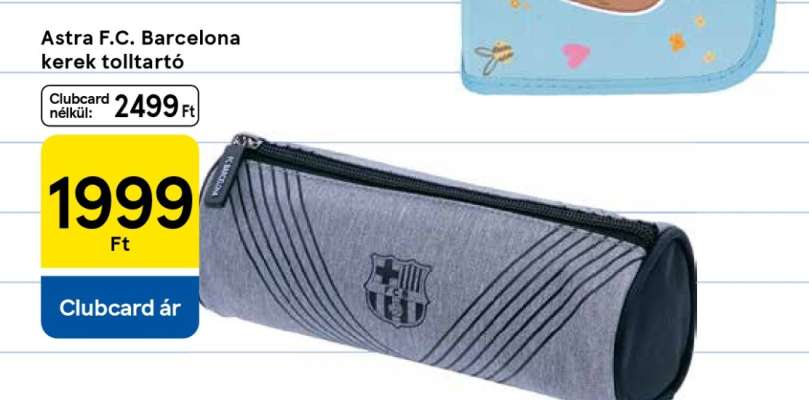 Astra F.C. Barcelona kerek tolltartó