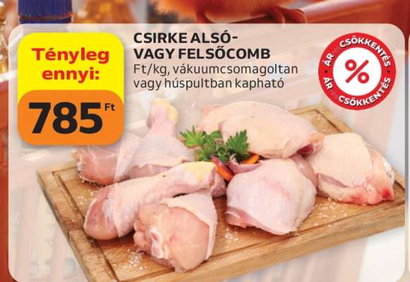 Csirke alsó- vagy felsőcomb