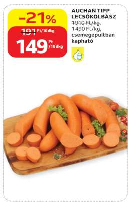 AUCHAN TIPP LECSÓKOLBÁSZ