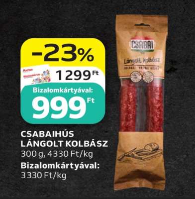 CSABAIHÚS LÁNGOLT KOLBÁSZ