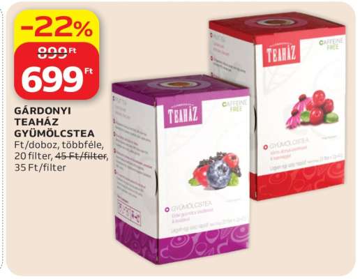 Gárdonyi Teaház Gyümölcstea