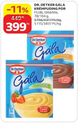 DR. OETKER GÁLA KRÉMPUDING POR