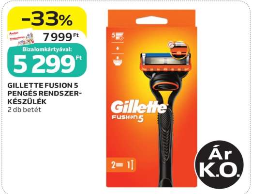 GILLETTE FUSION 5 PENGÉS RENDSZERKÉSZÜLÉK