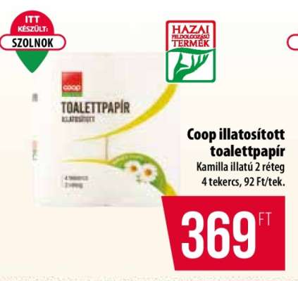 Coop illatosított toalettpapír