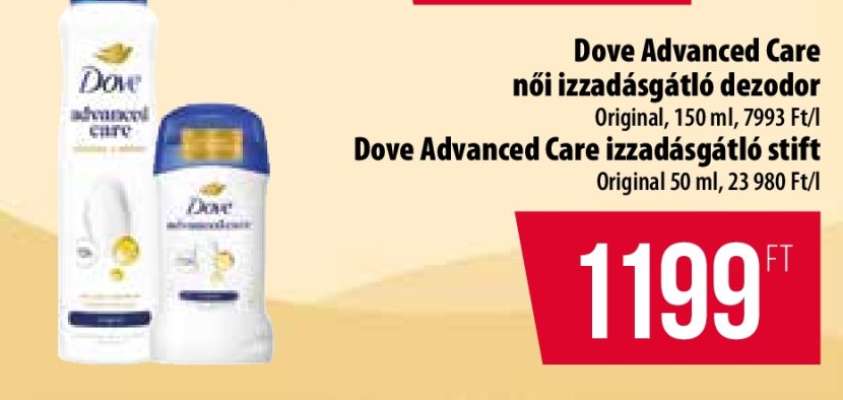 Dove Advanced Care női izzadásgátló dezodor