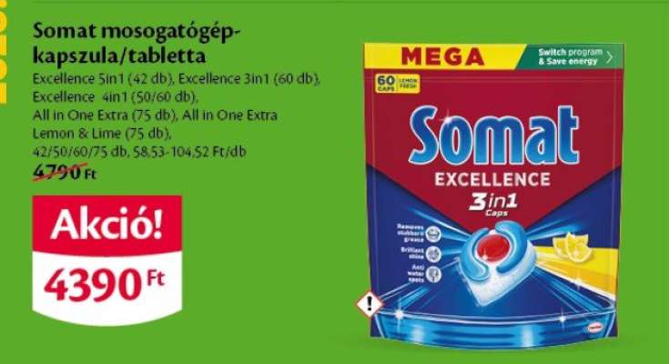 Somat mosogatógép-kapszula/tabletta