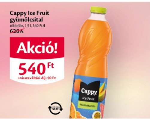 Cappy Ice Fruit gyümölcsital