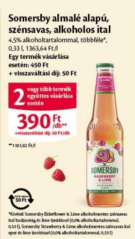 Somersby almale alapú szénsavas, alkoholos ital
