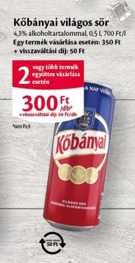 KŐBÁNYAI Világos sör*
