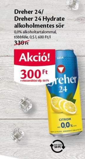 Dreher 24/ Dreher 24 Hydrate alkoholmentes sör
