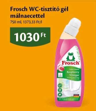 Frosch WC-tisztító gél málnaecettel