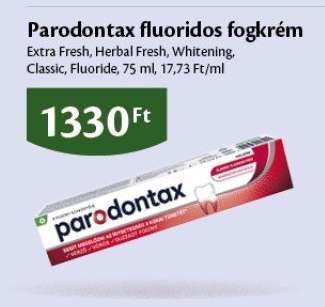 Parodontax fluoridos fogkrém