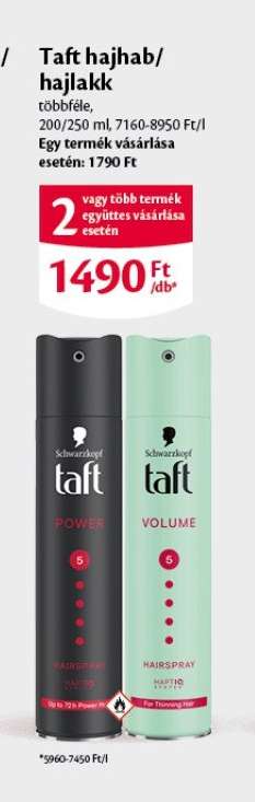 Taft hajhab/hajlakk