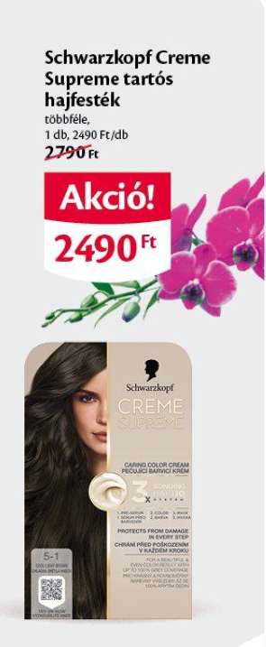 Schwarzkopf Creme Supreme tartós hajfesték