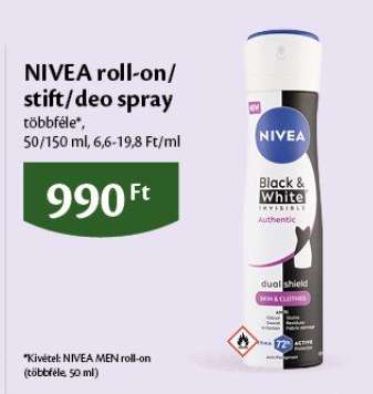 NIVEA roll-on/stift/deo spray