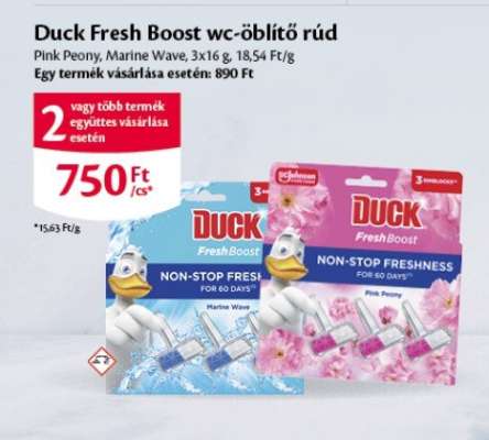 Duck Fresh Boost wc-öblítő rúd