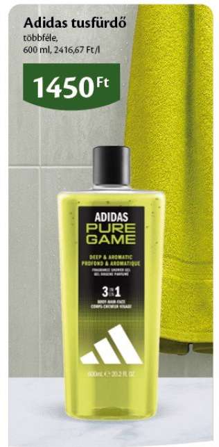 Adidas tusfürdő