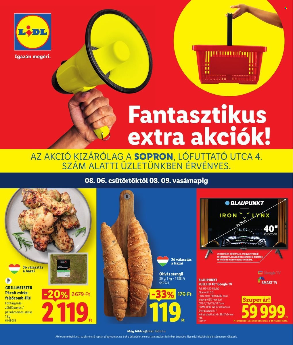Lidl akciós újságok - 2026.08.06 - 2026.08.09. Oldal 1