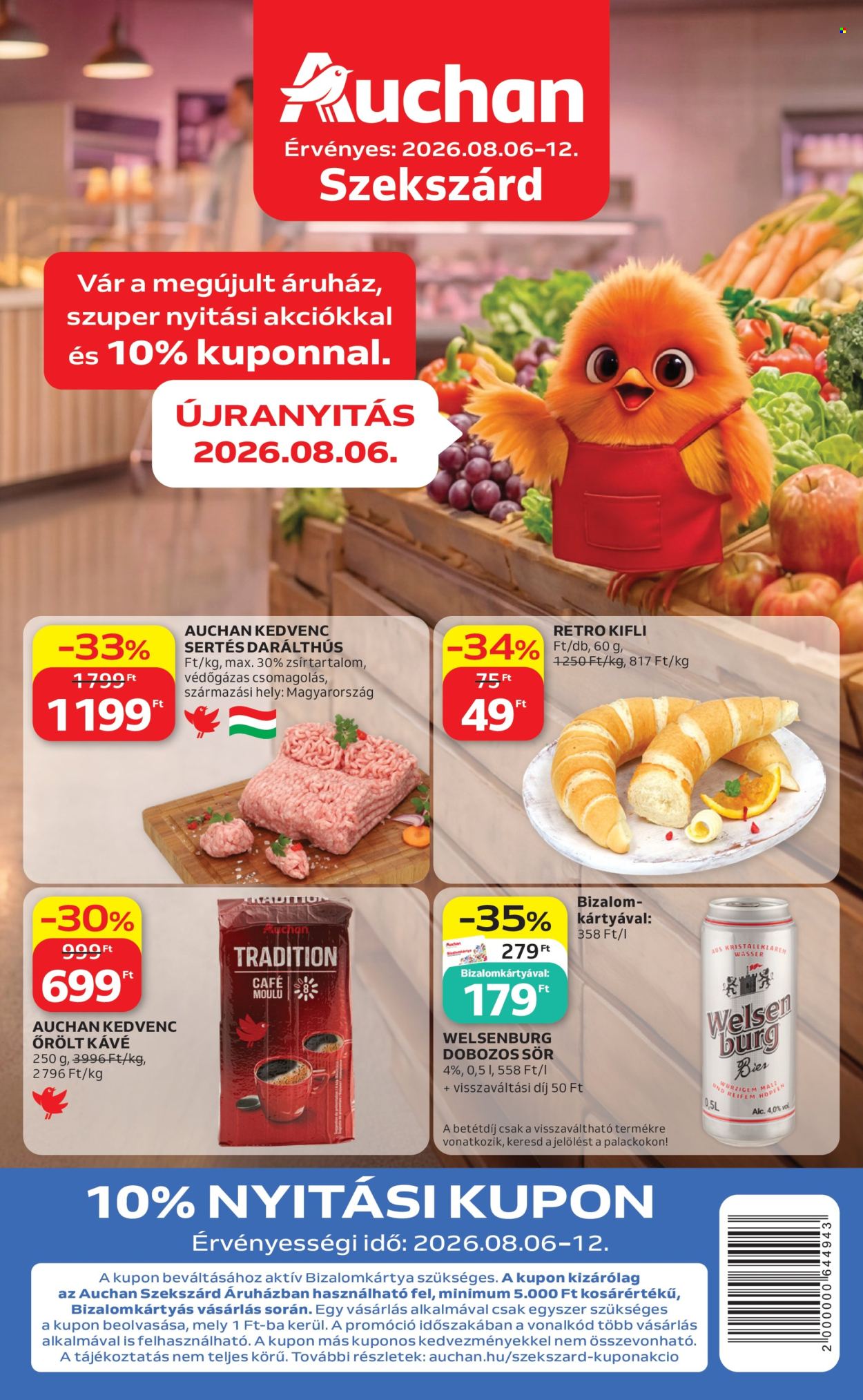Auchan akciós újságok - 2026.08.06 - 2026.08.12. Oldal 1