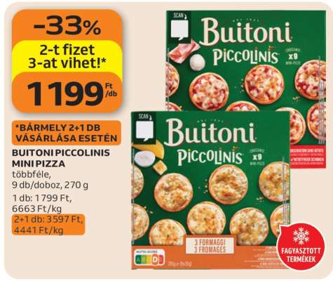 BUITONI PICCOLINIS MINI PIZZA