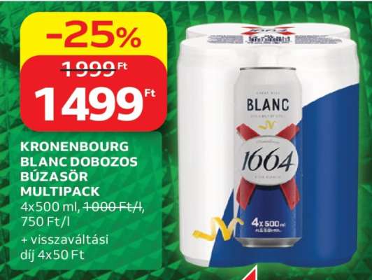 KRONENBOURG BLANC DOBOZOS BÚZASÖR MULTIPACK