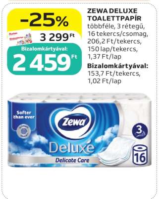 Zewa Deluxe toalettpapír
