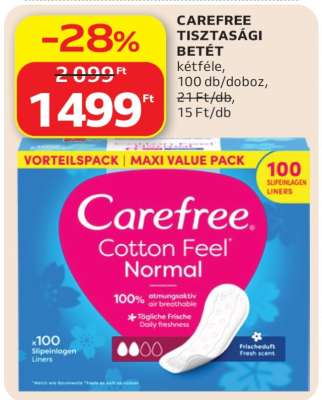 CAREFREE Tisztasági betét