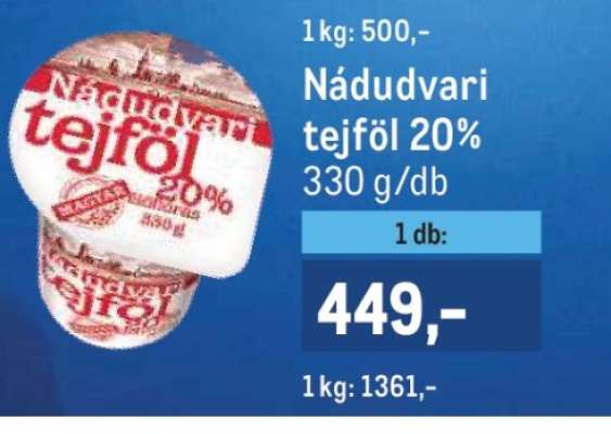 Nádudvari TEJFÖL 20%