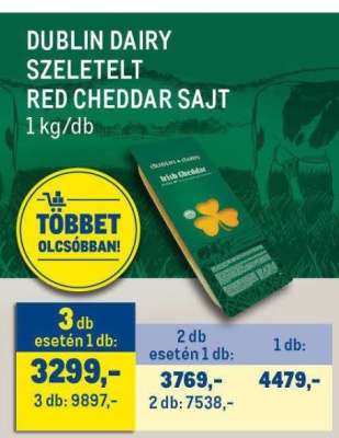 DUBLIN DAIRY SZELETELT RED CHEDDAR SAJT