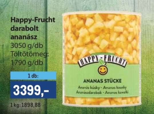 HAPPY FRUCHT DARABOLT ANANÁSZ