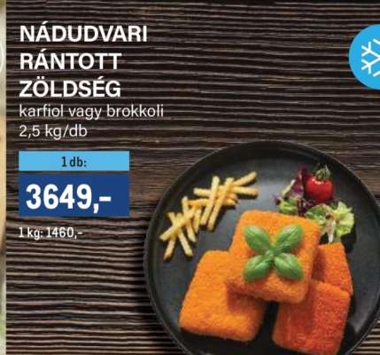 Nádudvari rántott zöldség