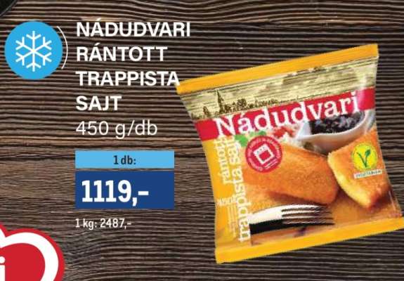 Nádudvari Rántott Trappista Sajt