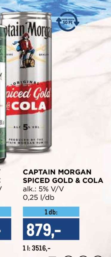 CAPTAIN MORGAN SPICED GOLD & COLA