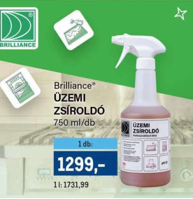 Brilliance® ÜZEMI ZSÍROLDÓ