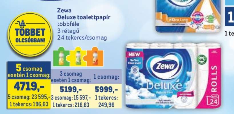 Zewa Deluxe toalettpapír