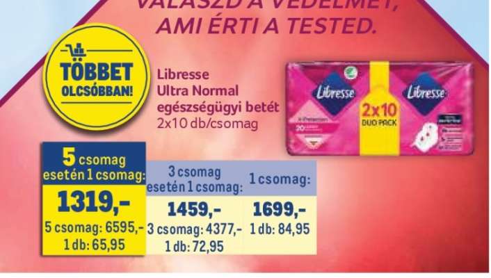 Libresse Ultra Normal egészségügyi betét