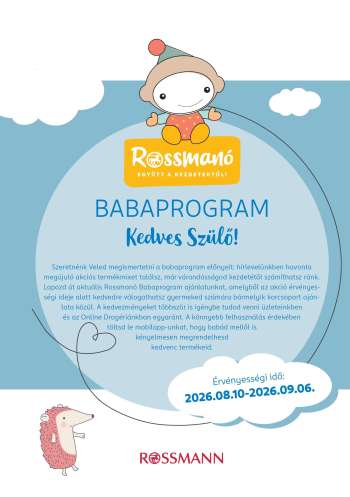 Újság Rossmann - 2026.08.10 - 2026.09.06.