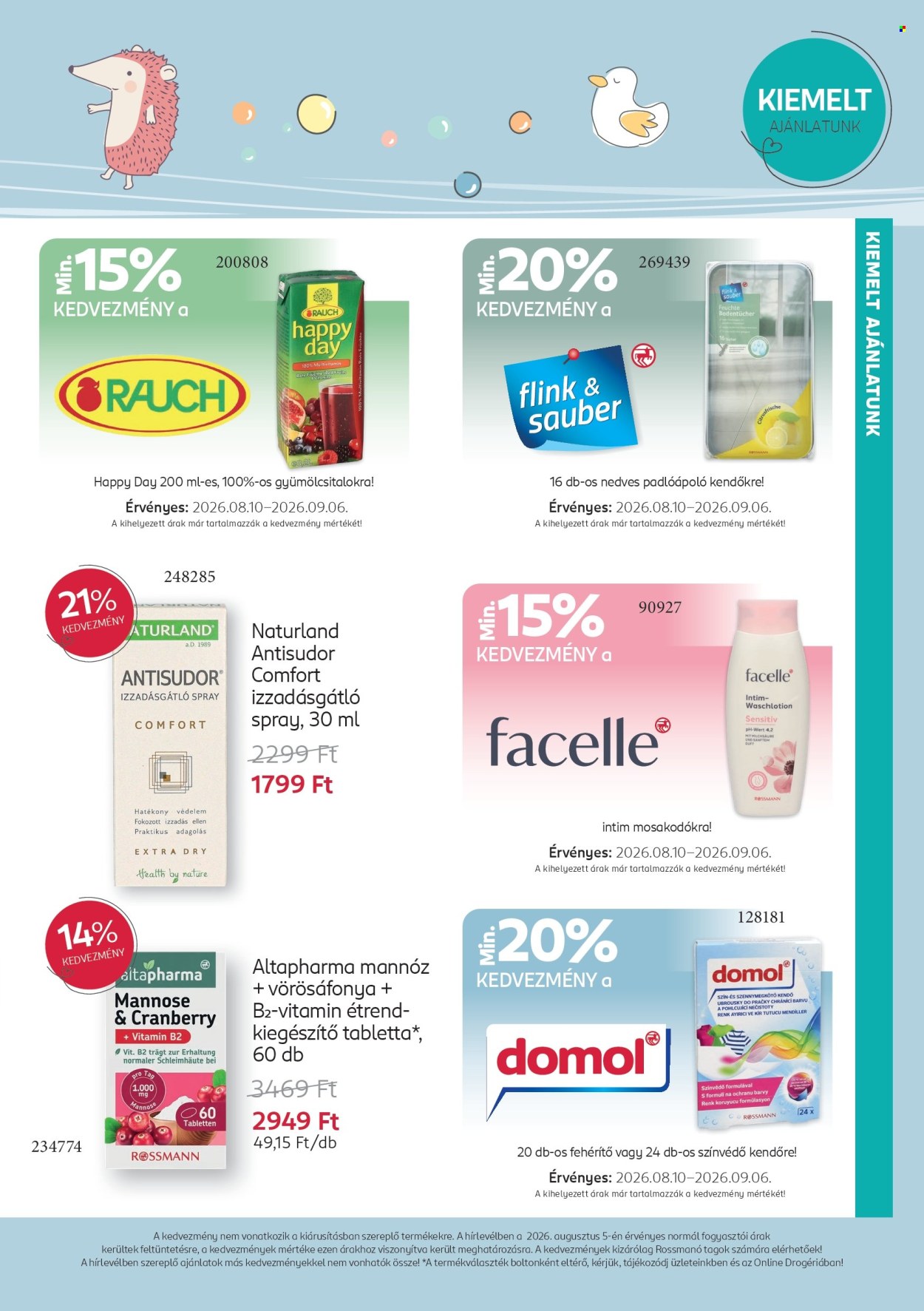 Rossmann akciós újságok - 2026.08.10 - 2026.09.06. Oldal 3