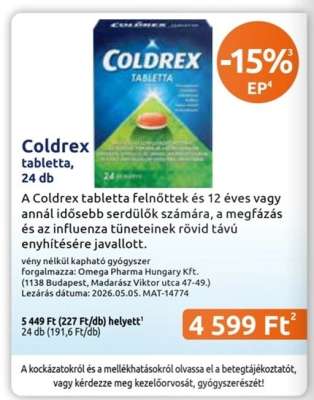 Coldrex tabletta, 24 db