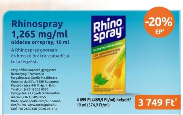 Rhinospray 1,265 mg/ml